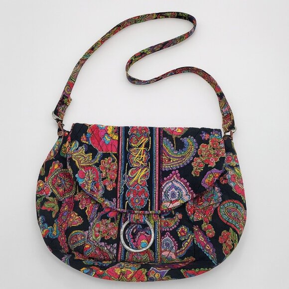 Vera Bradley Handbags - Vera Bradley Boho‎ Floral Quilted Crossbody Bag Colorful Indie Y2K Cottagecore
